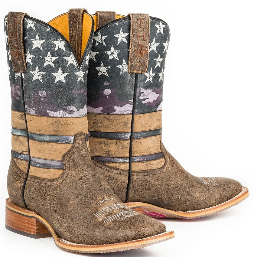 tin haul american flag boots