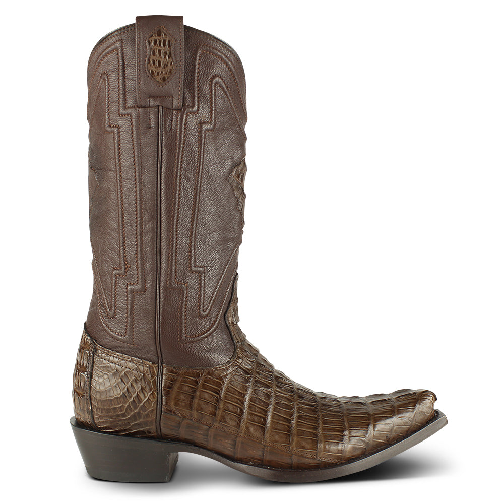 Men's Yeehaw Cowboy Caiman Tail Boots 