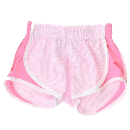 Girl Power High Waist Running Shorts in Magenta – Dash of Pink