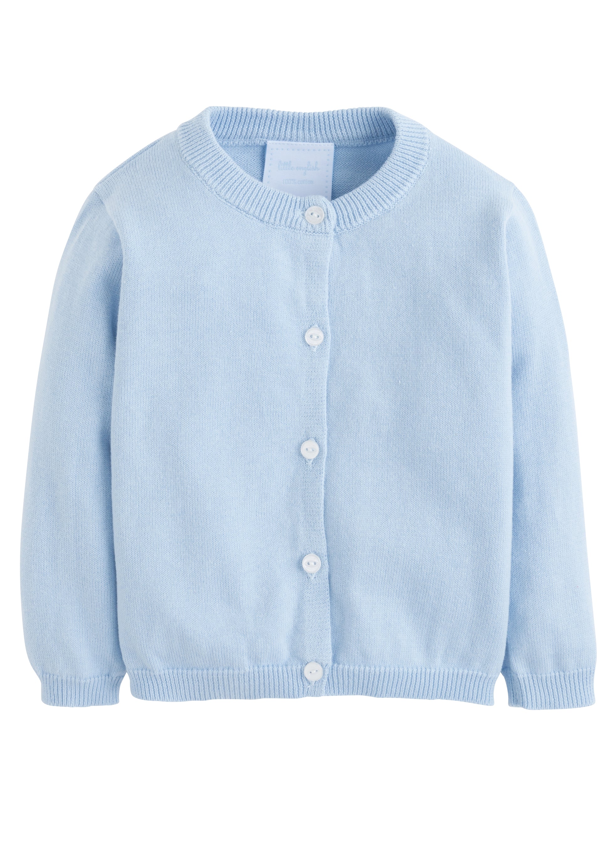 light blue cardigan