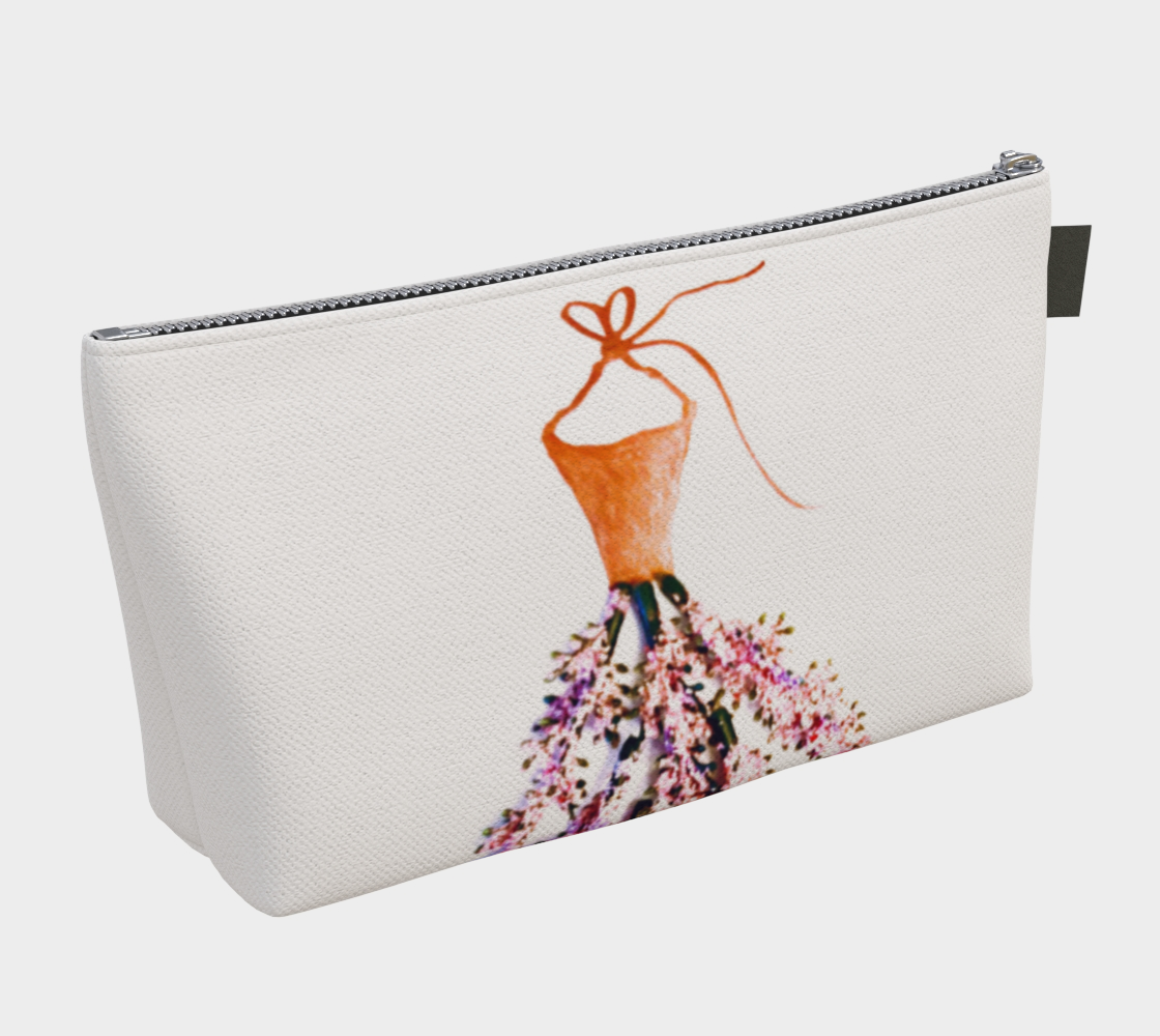 white makeup bag