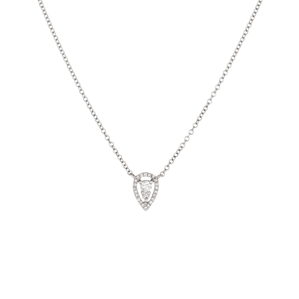 raindrop diamond pendant