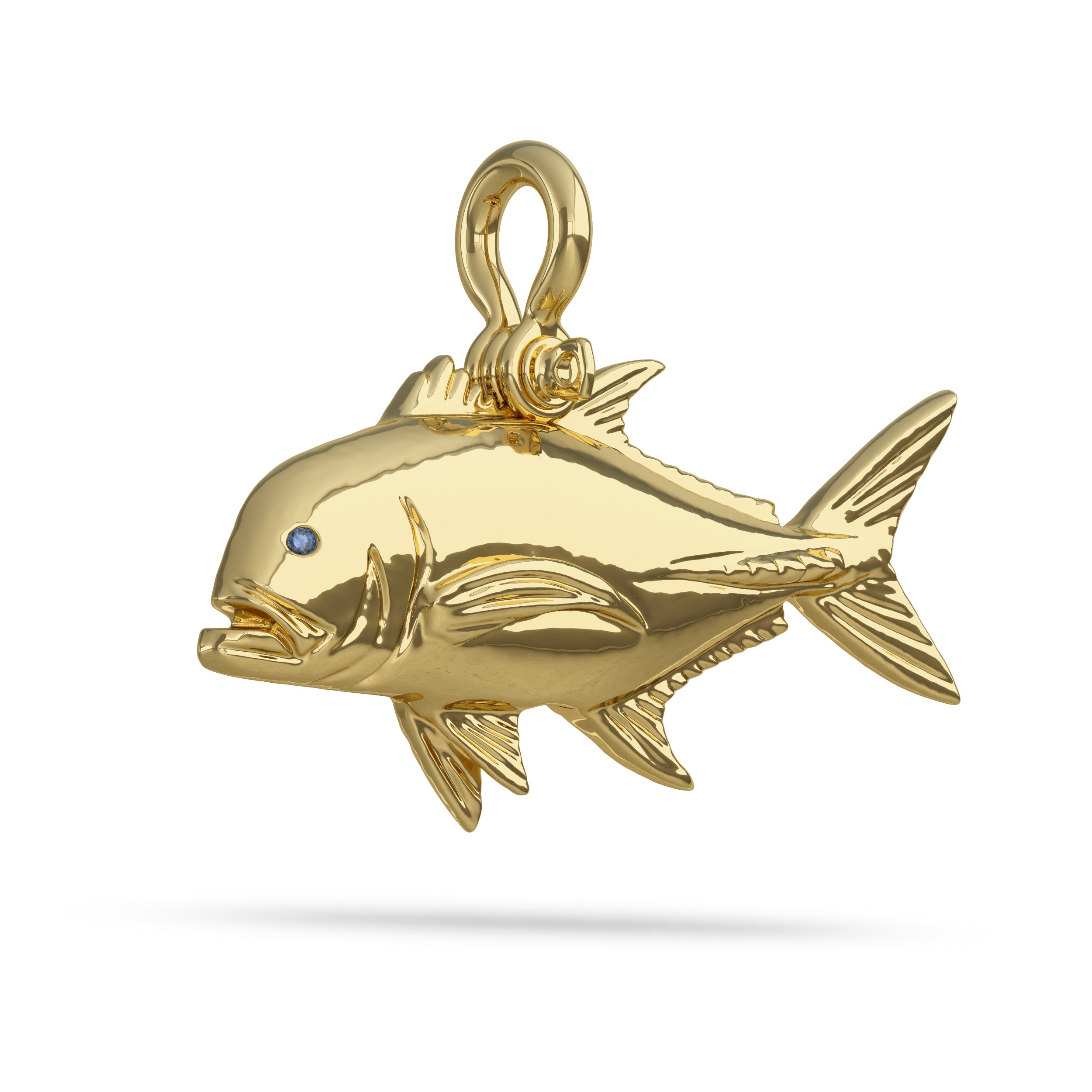 Giant Trevally Pendant - Gold 10k