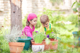 Keeping children entertained with gardening