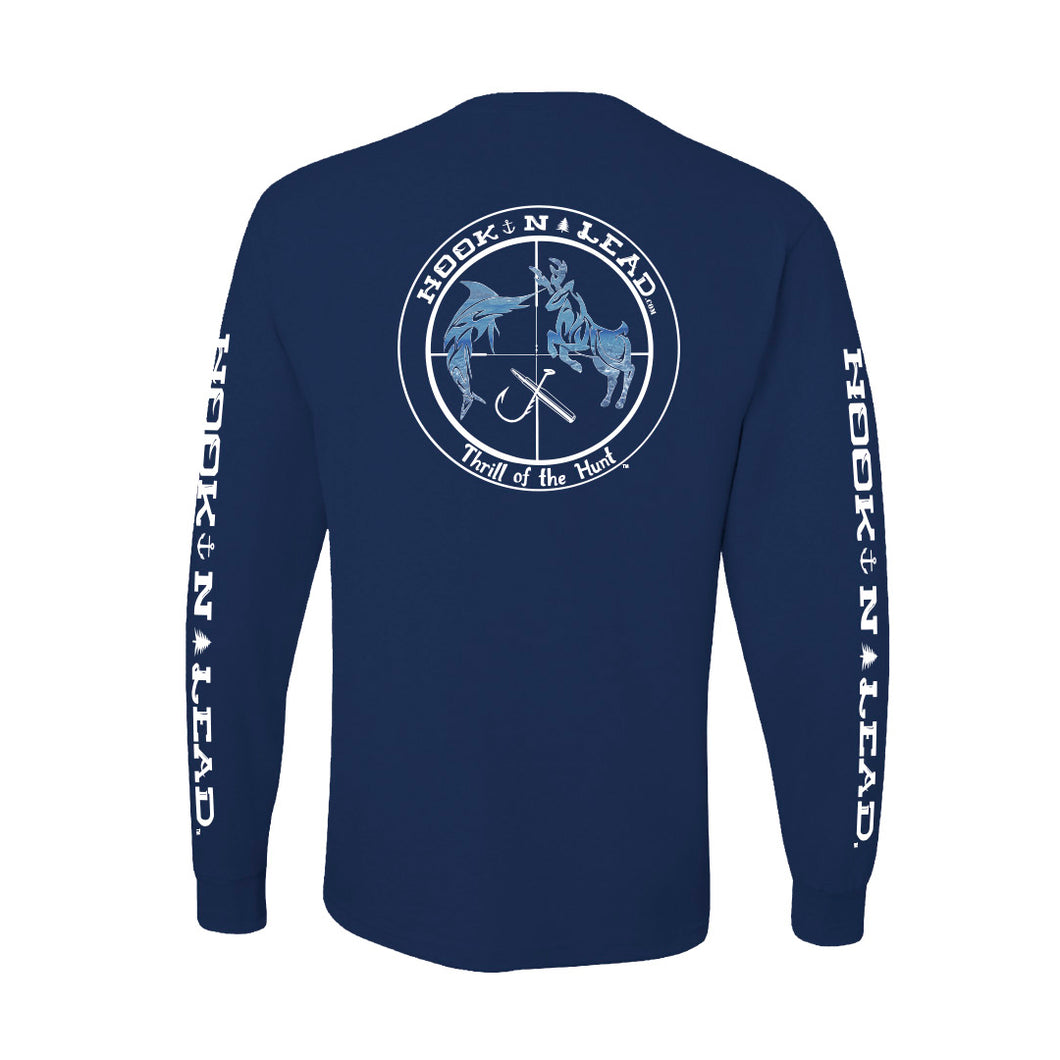 navy blue dri fit long sleeve