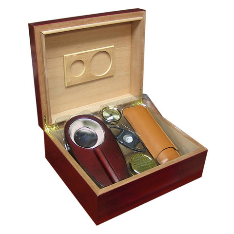 Diplomat Cherry Humidor Gift Set