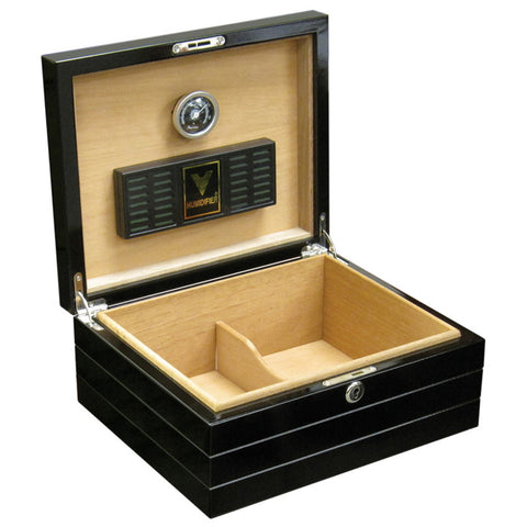 High Gloss Black Humidor