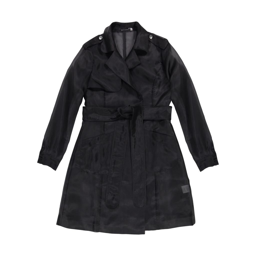 SHEER TRENCH OVERLAY Black – Ruti Horn