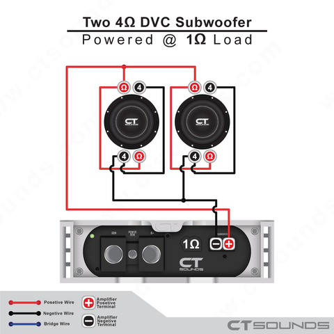 Two Speaker 4 Ohm Dual Voice Coil Ct Sounds