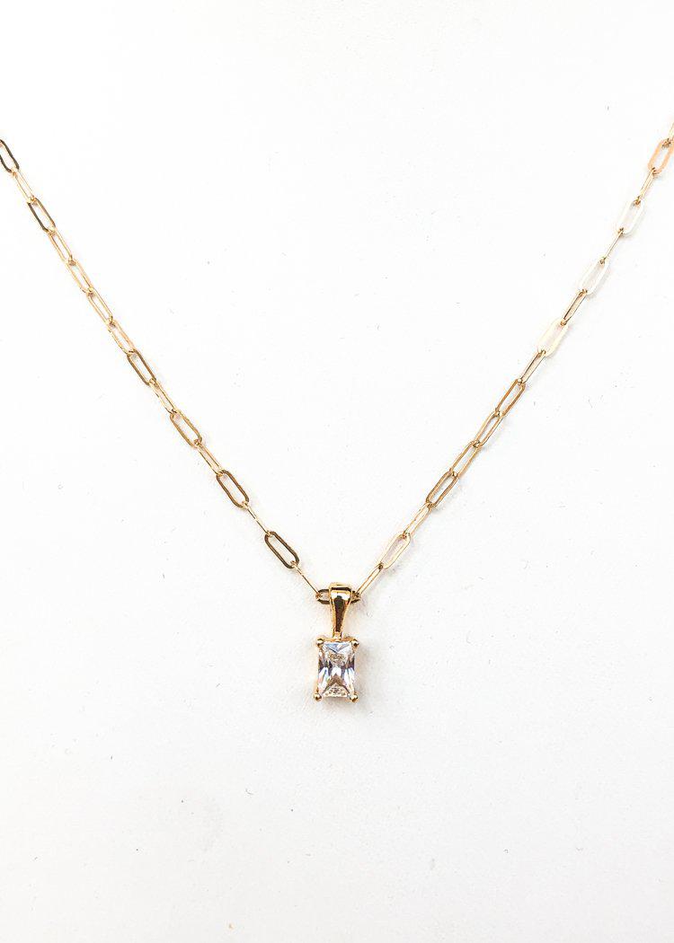 BRACHA Unforgettable Chain Link Pendant Necklace - Gold