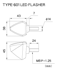 601 flasher specs