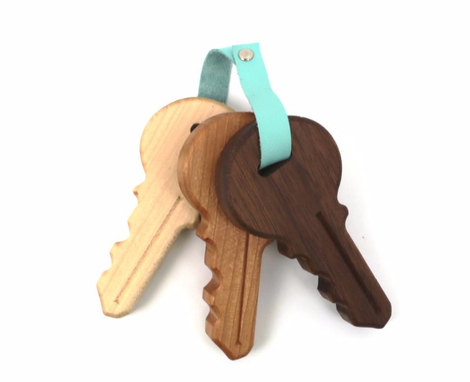 wooden toy keys