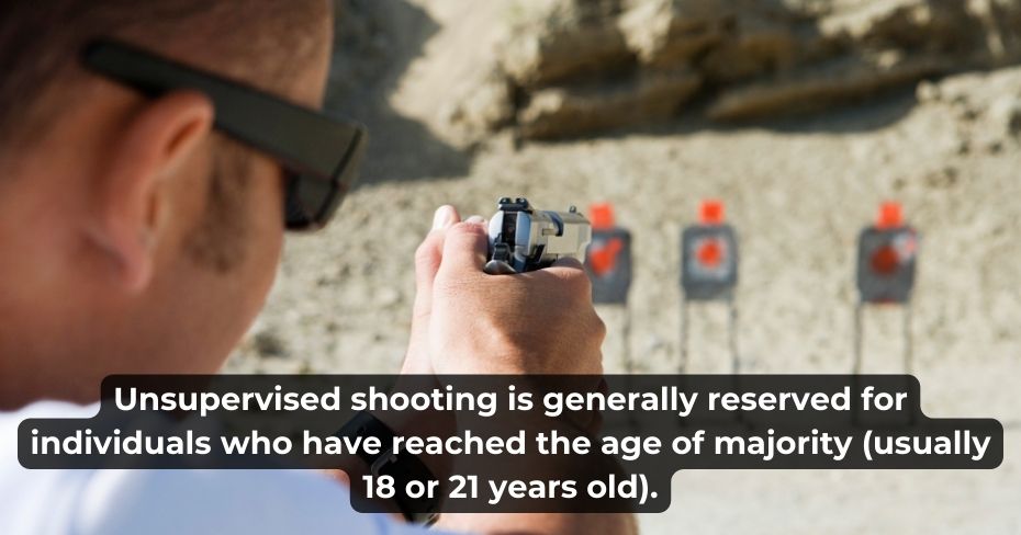 how old do you have to be to go to a gun range?