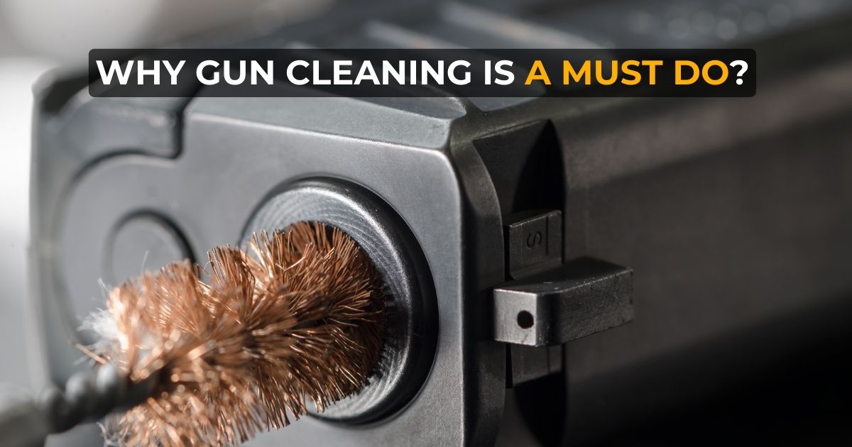 what is the first step in cleaning a firearm
