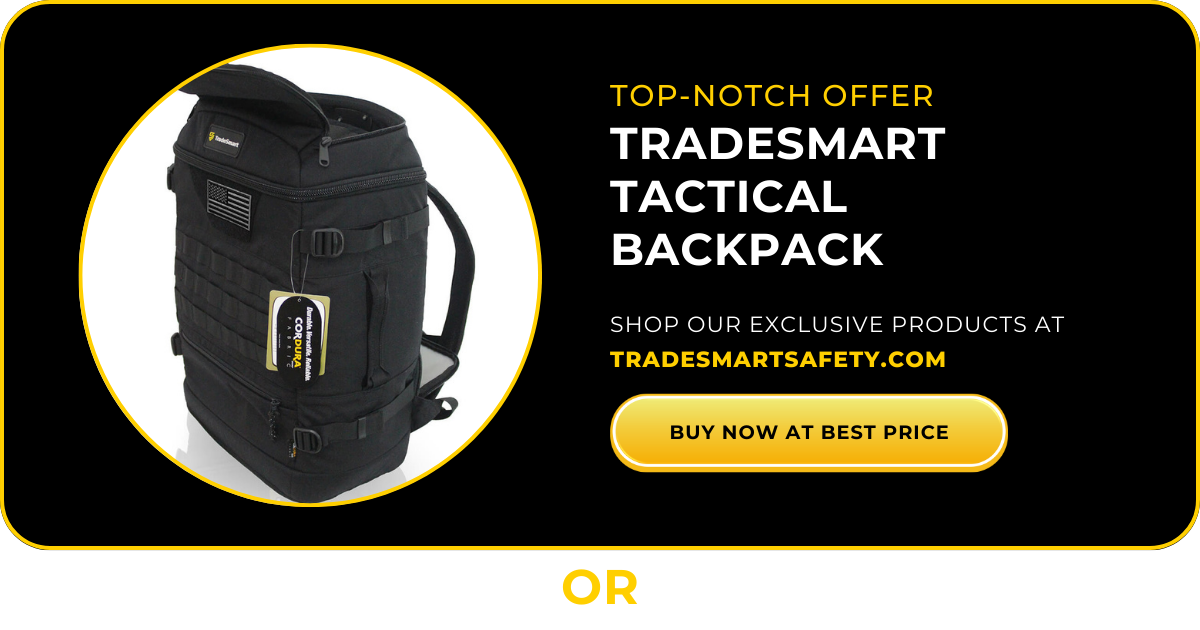 TRADESMART black tactical backpack