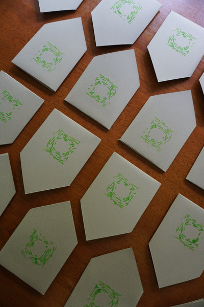 Green Vetiver Stamped Elixir Collective Cards