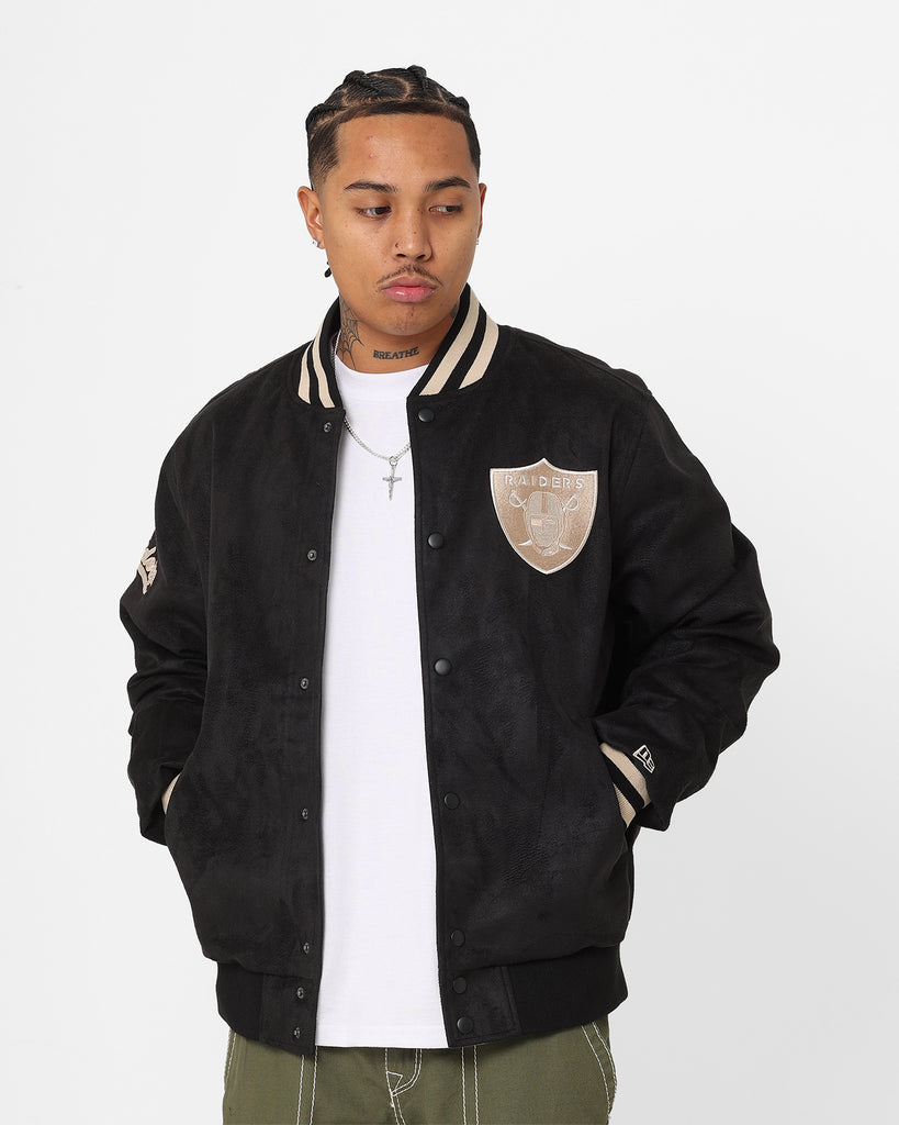 New Era Las Vegas Raiders Suede Jacket Black | Culture Kings NZ