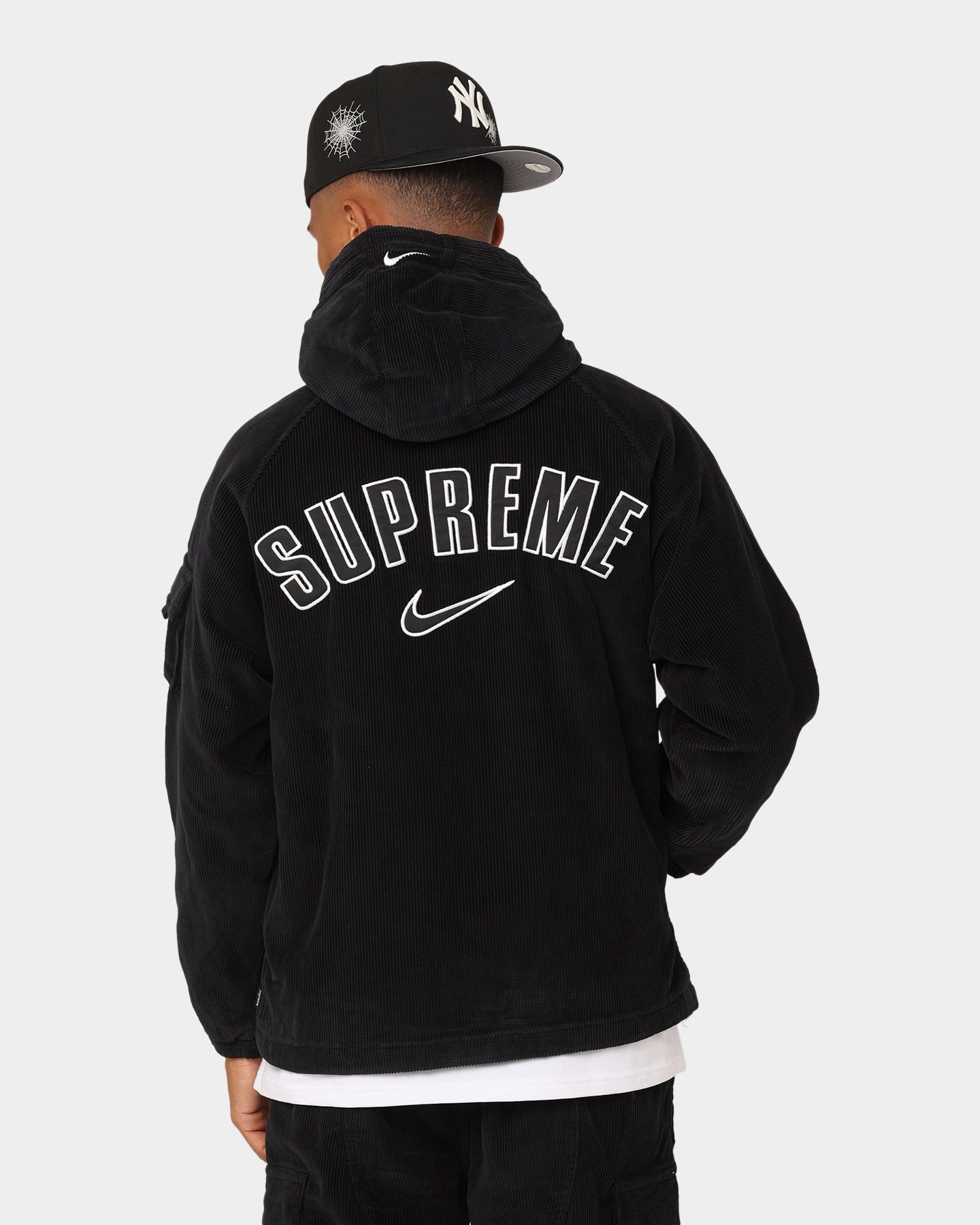 Supreme X Nike Arc Corduroy Hooded Jacket Black