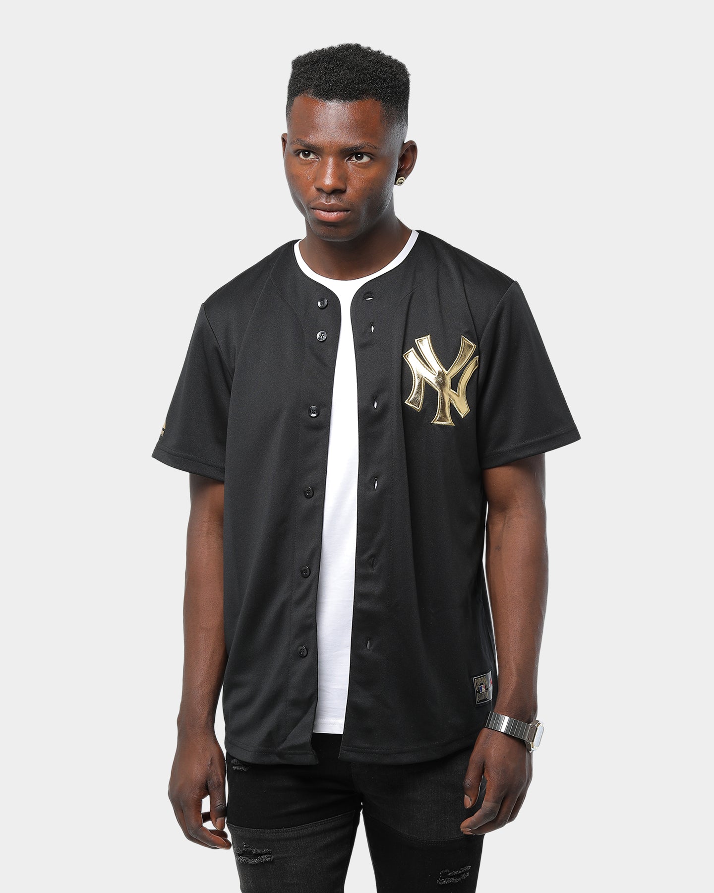 black and gold yankees jersey