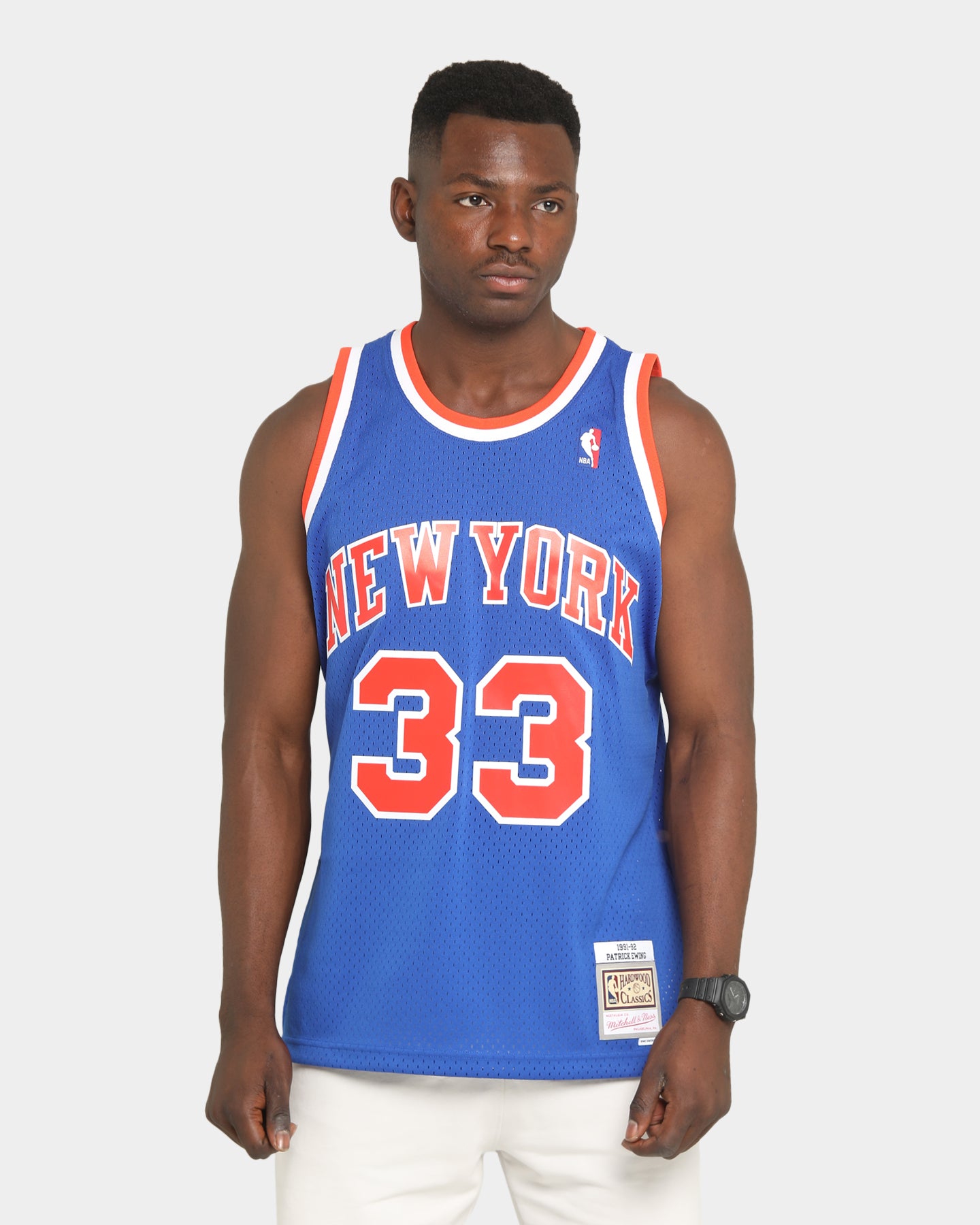 Mitchell & Ness Knicks Doodle Patrick Ewing #33 Swingman Jersey