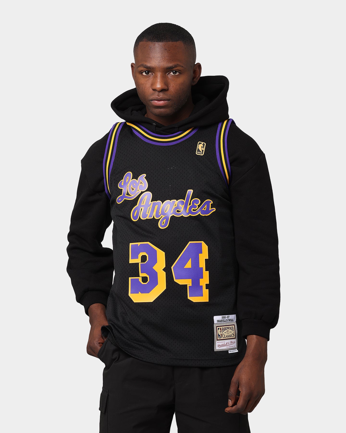 LA Lakers Men's Mitchell & Ness 1996-97 Shaquille O'Neal #34 Replica Swingman  Jersey Royal - The Locker Room of Downey