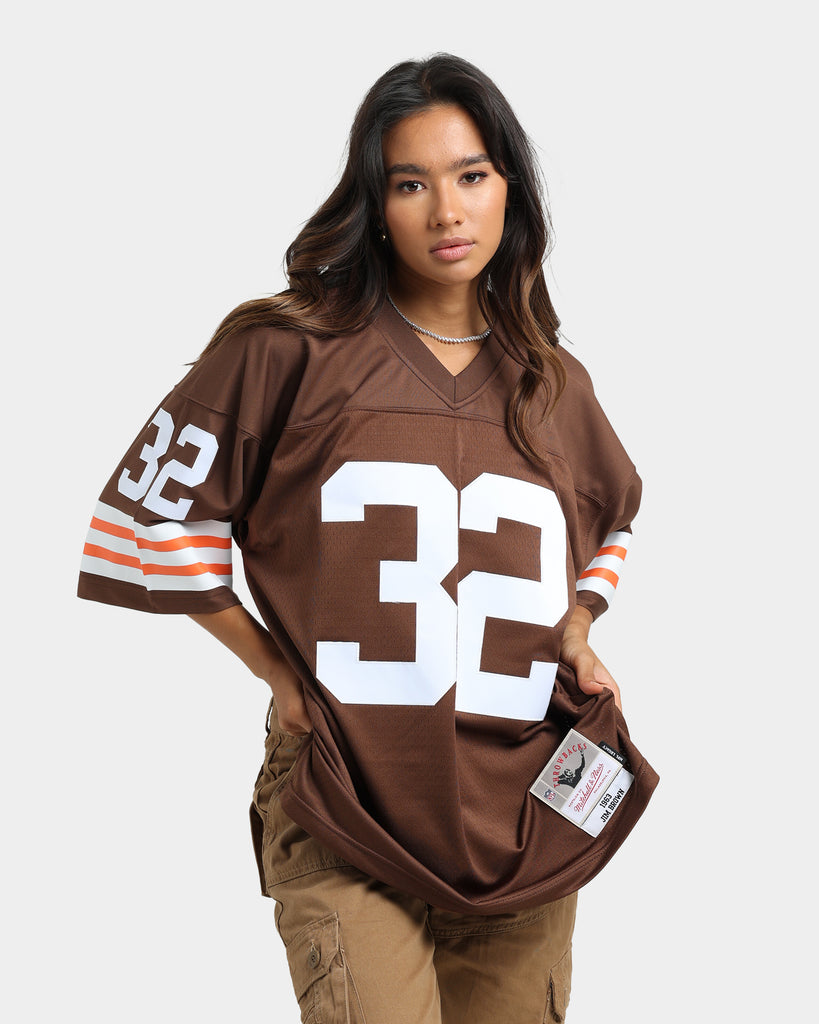 Men's Mitchell & Ness Jim Brown Cleveland Browns Big Tall 1963 Retired Player Replica Jersey