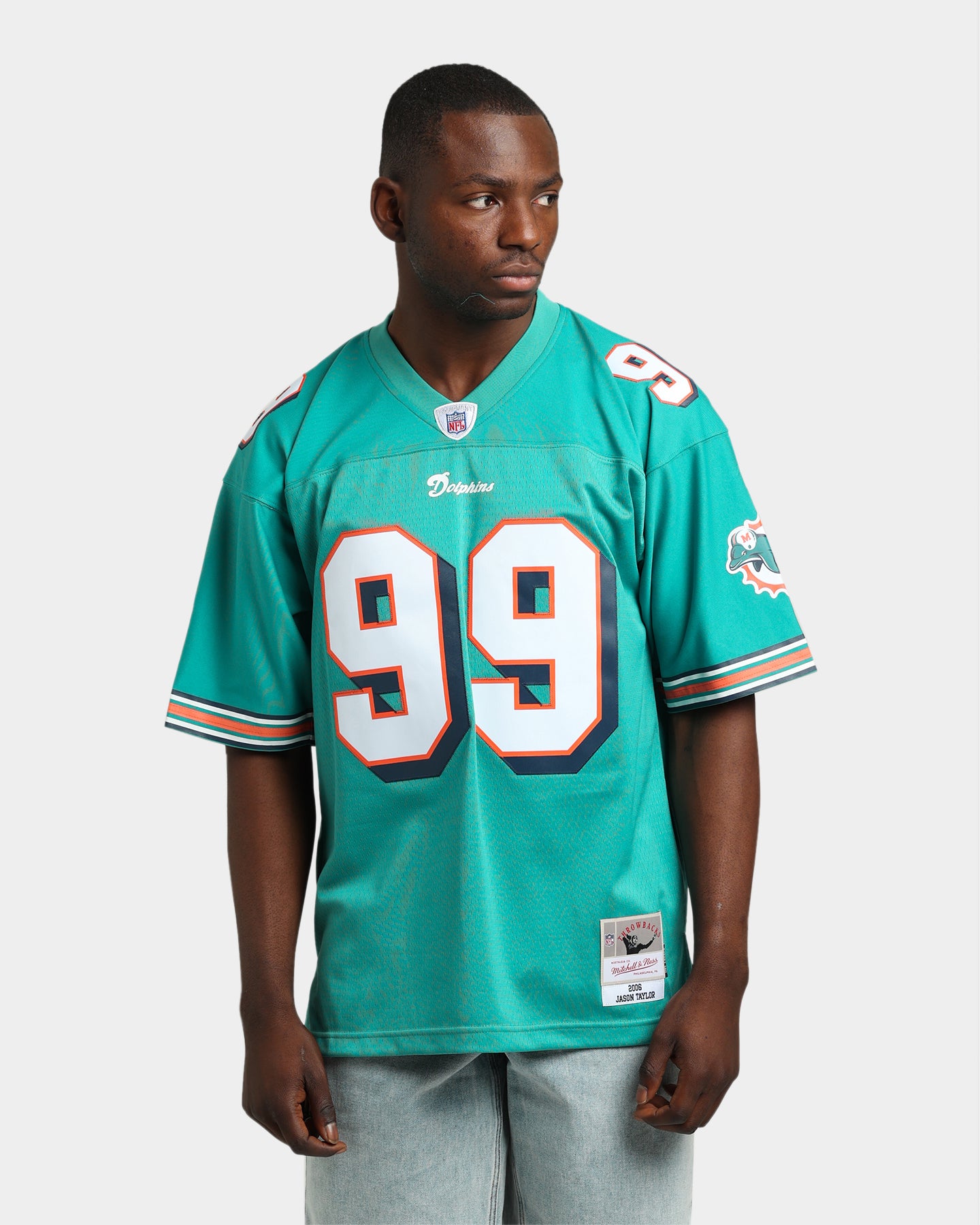 Mitchell & Ness Miami Dolphins Jason Taylor #99 '06-'07 Legacy Jersey Teal