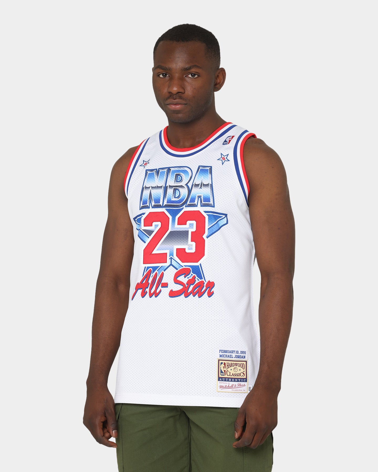 Mitchell & Ness Men's Michael Jordan #23 Authentic 1991 NBA All-Star White  Jersey