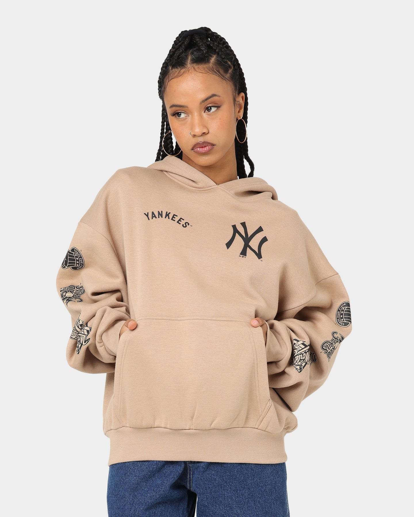 New Era New York Yankees Multi Logo Hoodie Tumbleweed