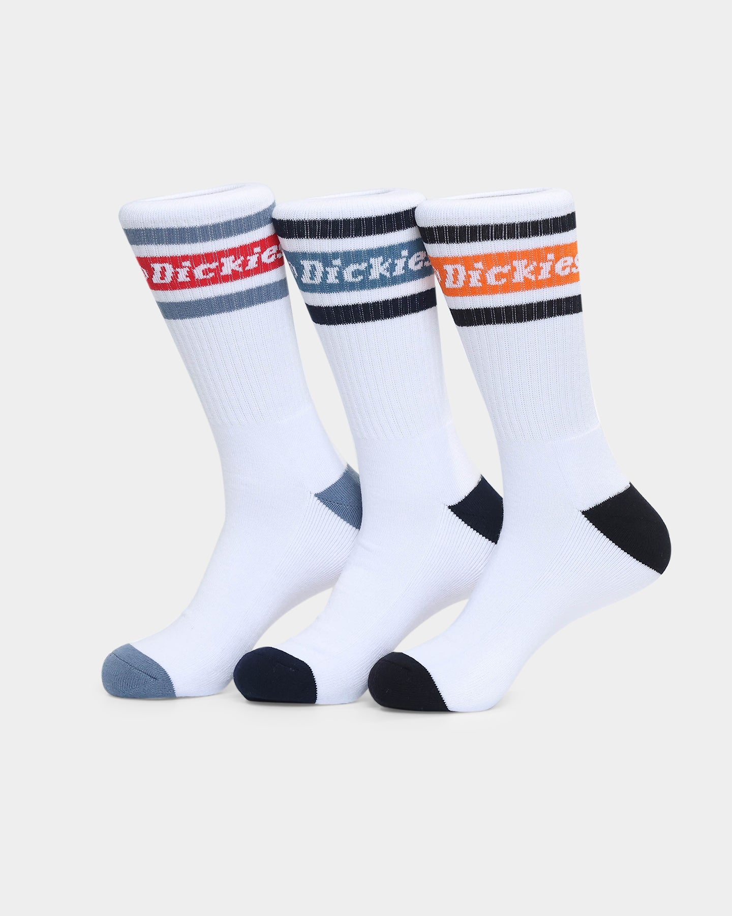 Dickies Madison Heights Socks 3 Pack Multi Coloured | Culture Kings NZ