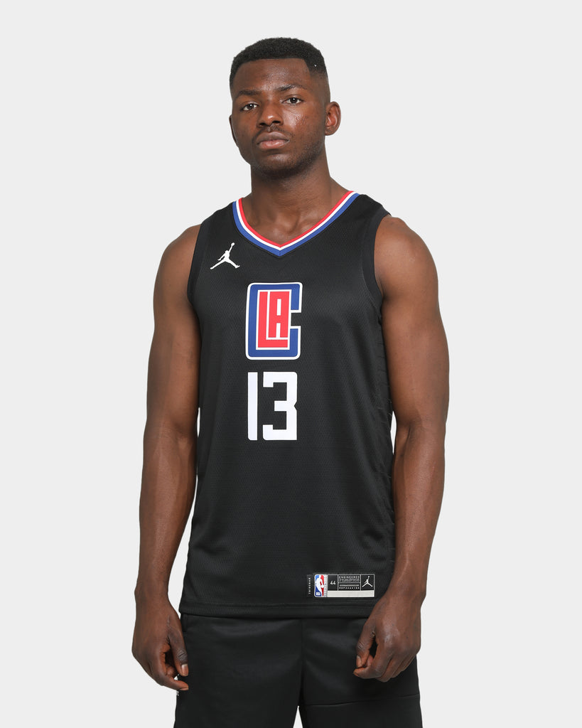 NBA_ Jersey Los Angeles Clippers''Men Kawhi Leonard Paul George Lou  Williams Montrezl Harrell Statement Black Custom Jersey 