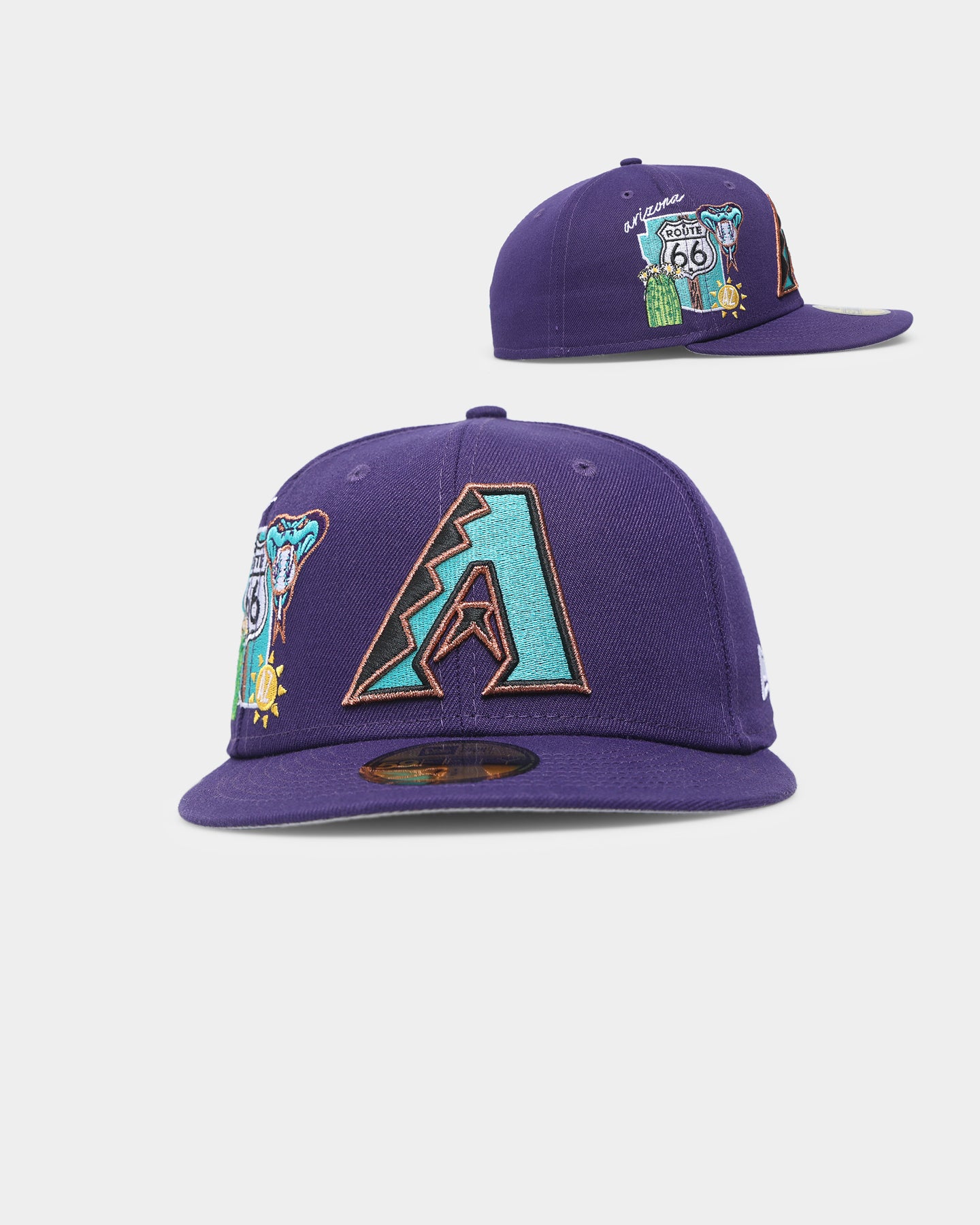 Shop New Era 59Fifty Arizona Diamondbacks City Cluster Fitted Hat 60224638  purple