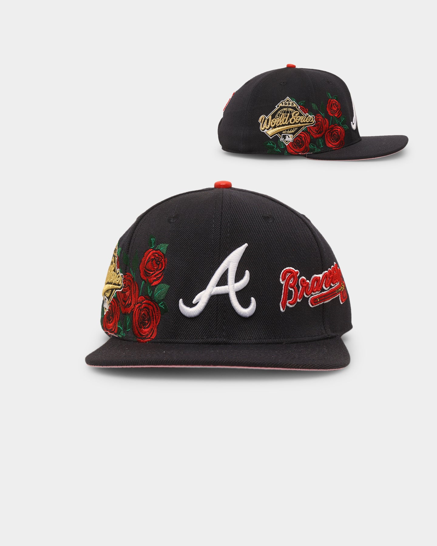 Shop Pro Standard Atlanta Braves Roses Snapback LAB732123 black