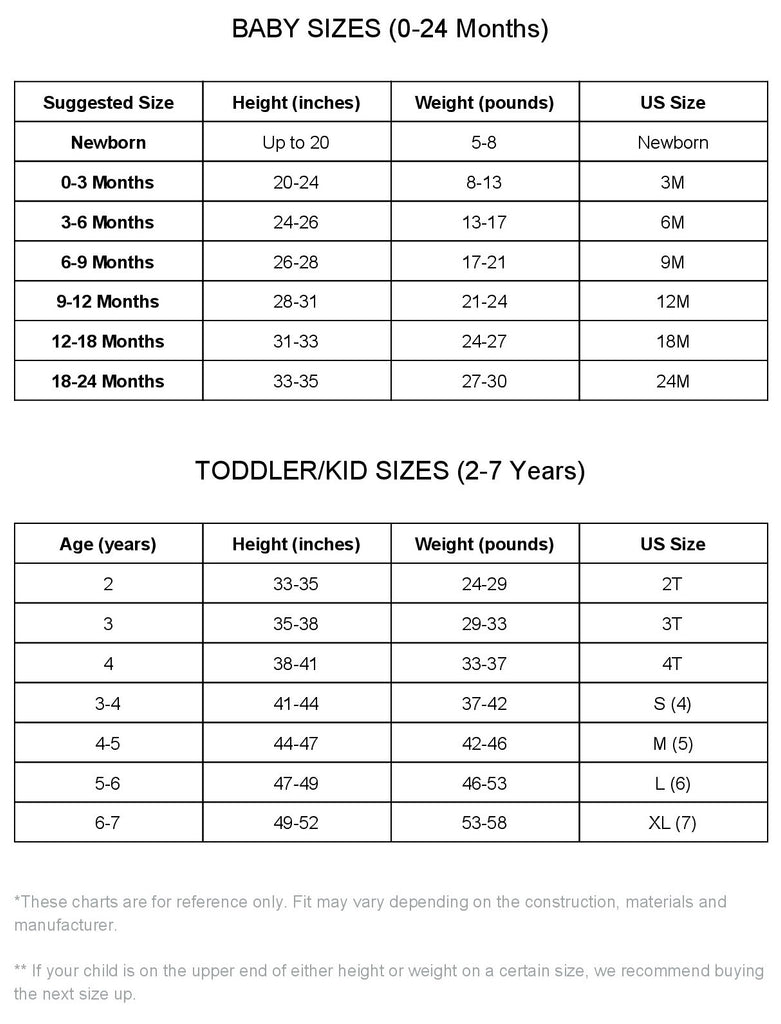 Sizing Guide – Curls & Bubbles