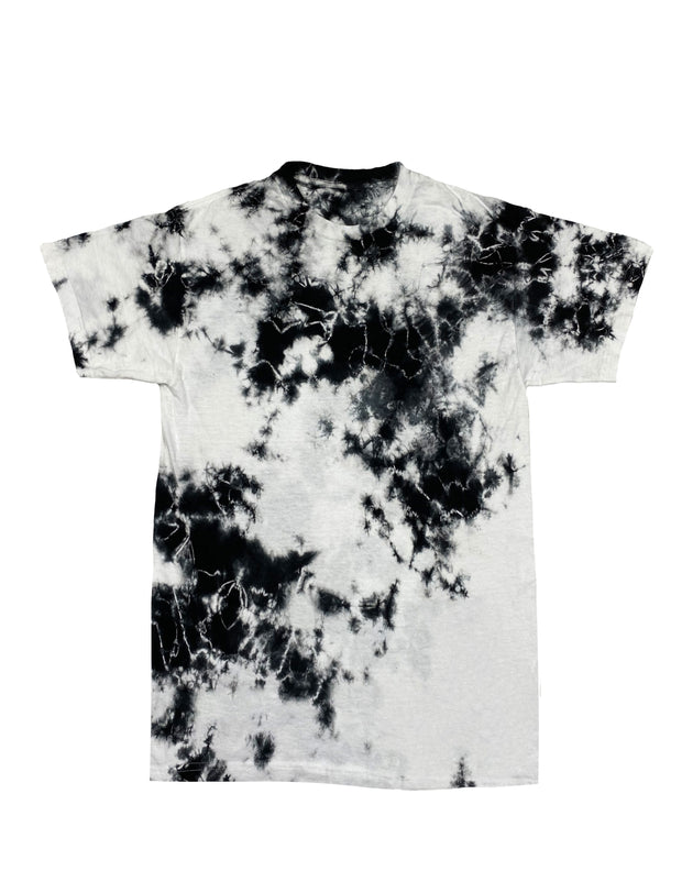 Black / White Crystal Wash Short Sleeve T-Shirt | Custom Colors Apparel