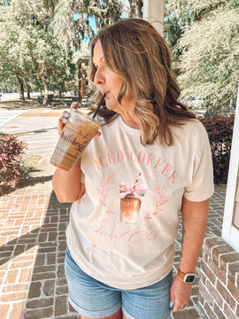 Iced Coffee Society Tee | Taupe