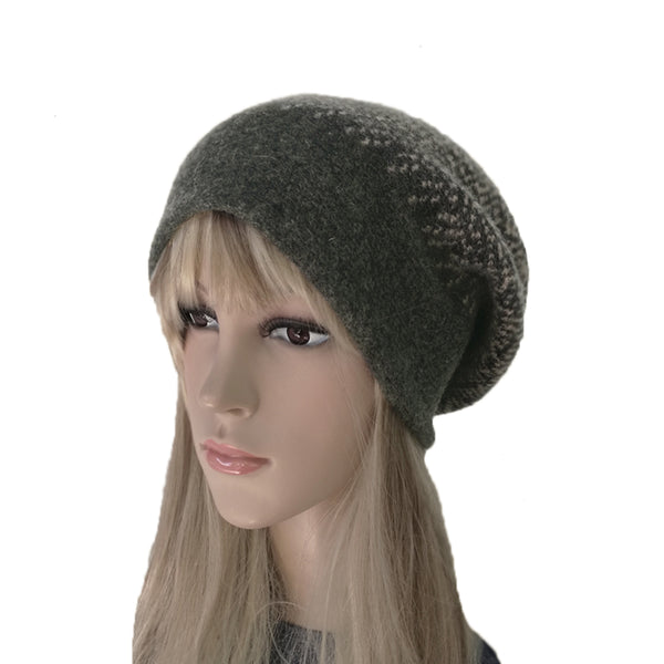 Winter Felted Wool Beanie - Women&#39;s Warm Felt Hat for Winter - Twigtone – TwigTone