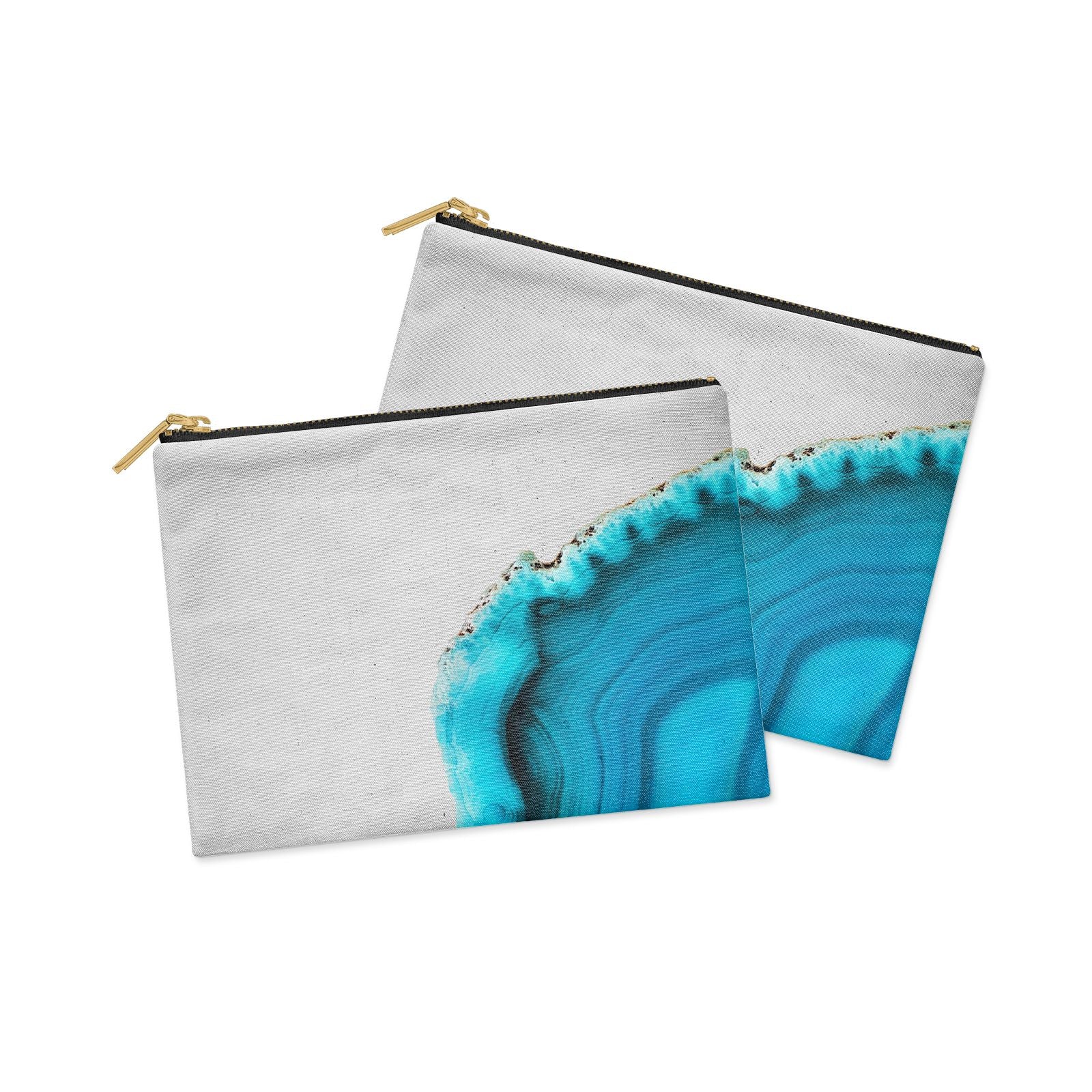 turquoise clutch bag