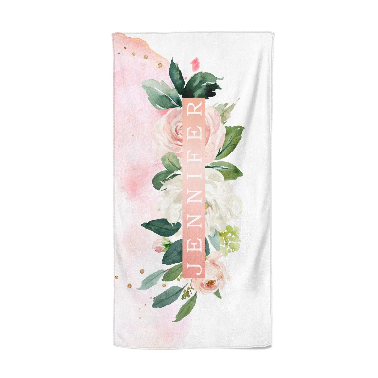 floral beach towel