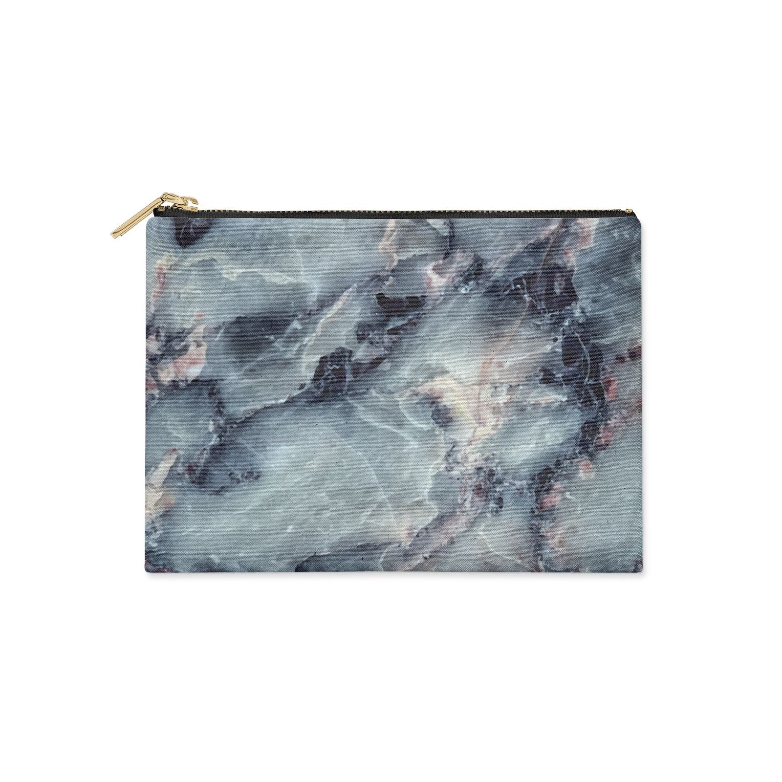 blue grey clutch bag