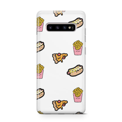 Fries Pizza Hot Dog Samsung Galaxy S10 Case