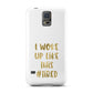 I Woke Up Like This Real Gold Foil Samsung Galaxy S5 Case