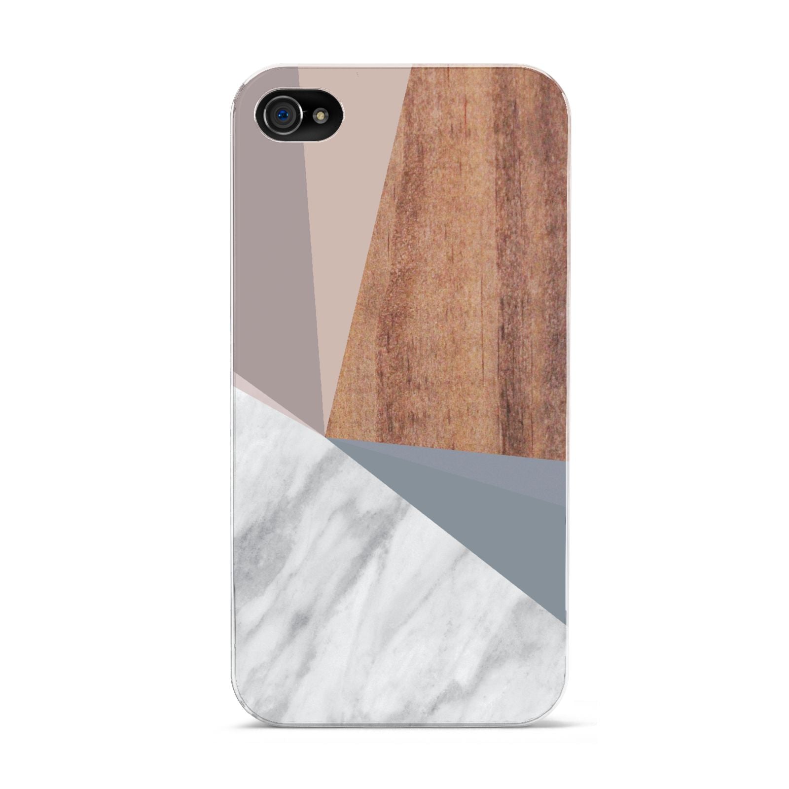 Marble Wood Geometric 1 Apple iPhone 4s Case