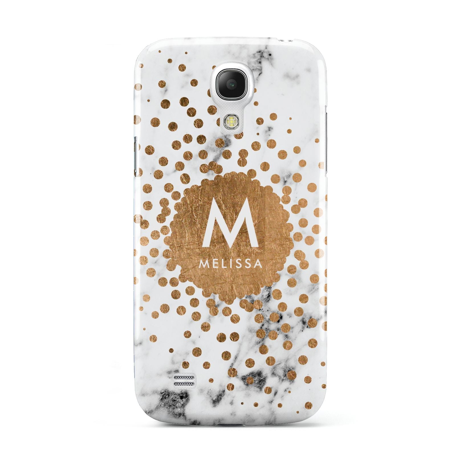 Personalised Copper Confetti Marble Name Samsung Galaxy S4 Mini Case