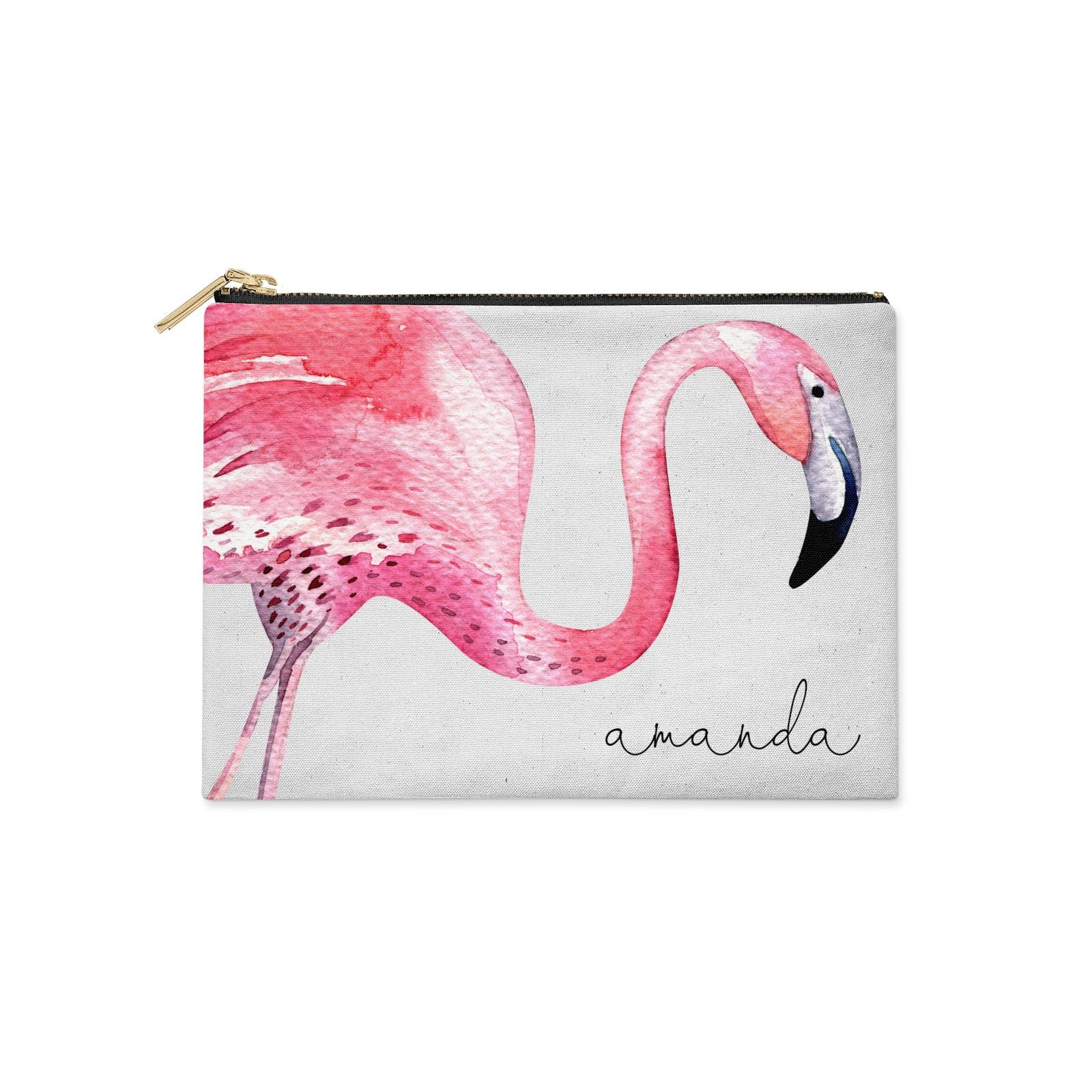 flamingo clutch bag