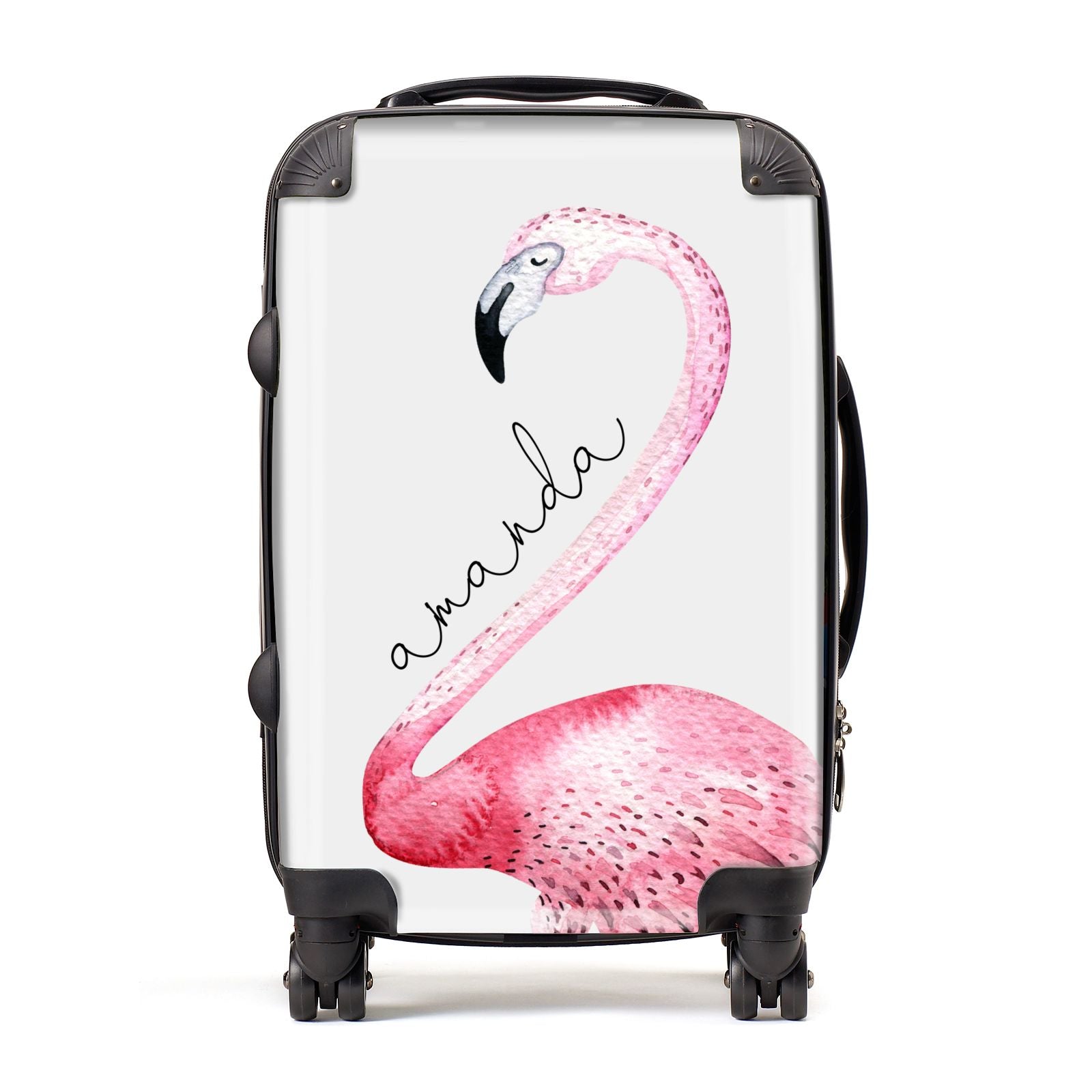 large flamingo suitcase