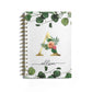 Personalised Forest Monogram Notebook with Bronze Coil