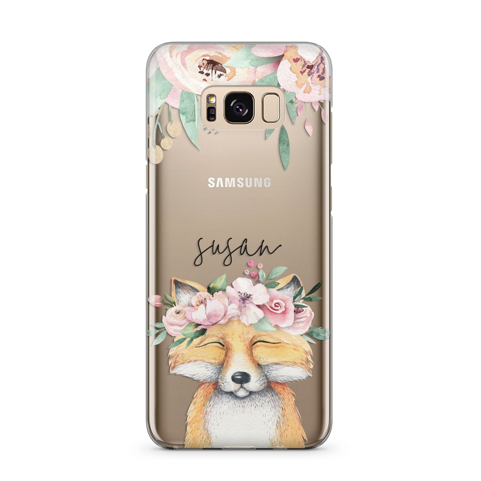 Rabbit and floral wreath Samsung S10 Case