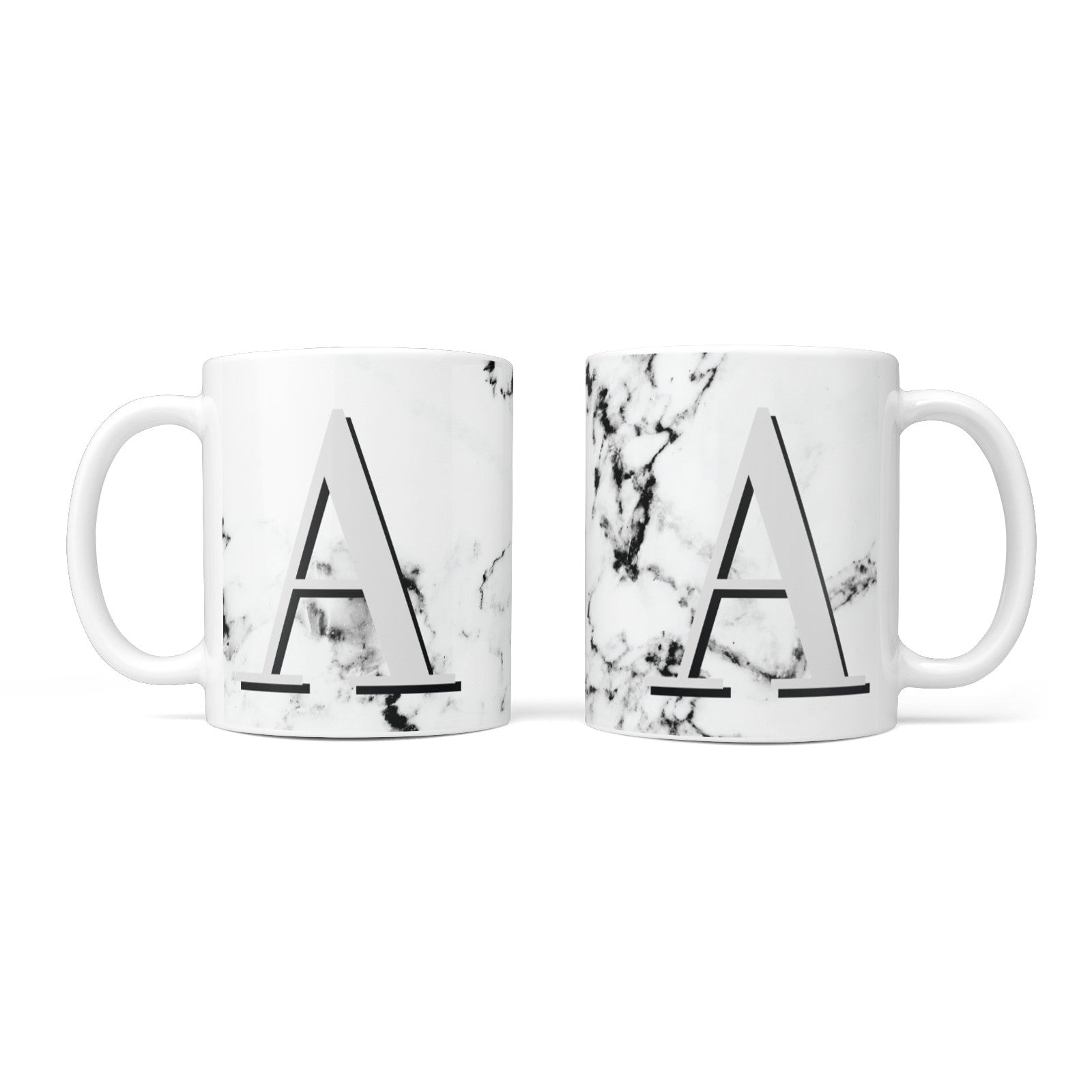 large initial mug