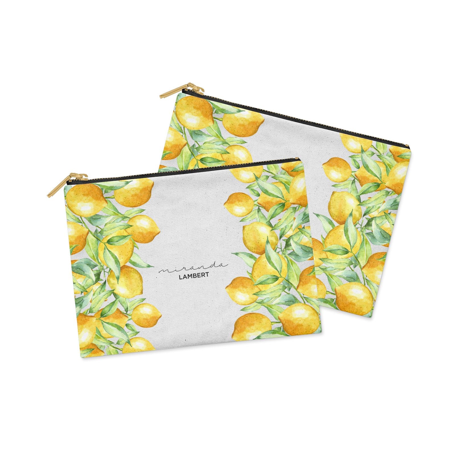 lemon clutch bag